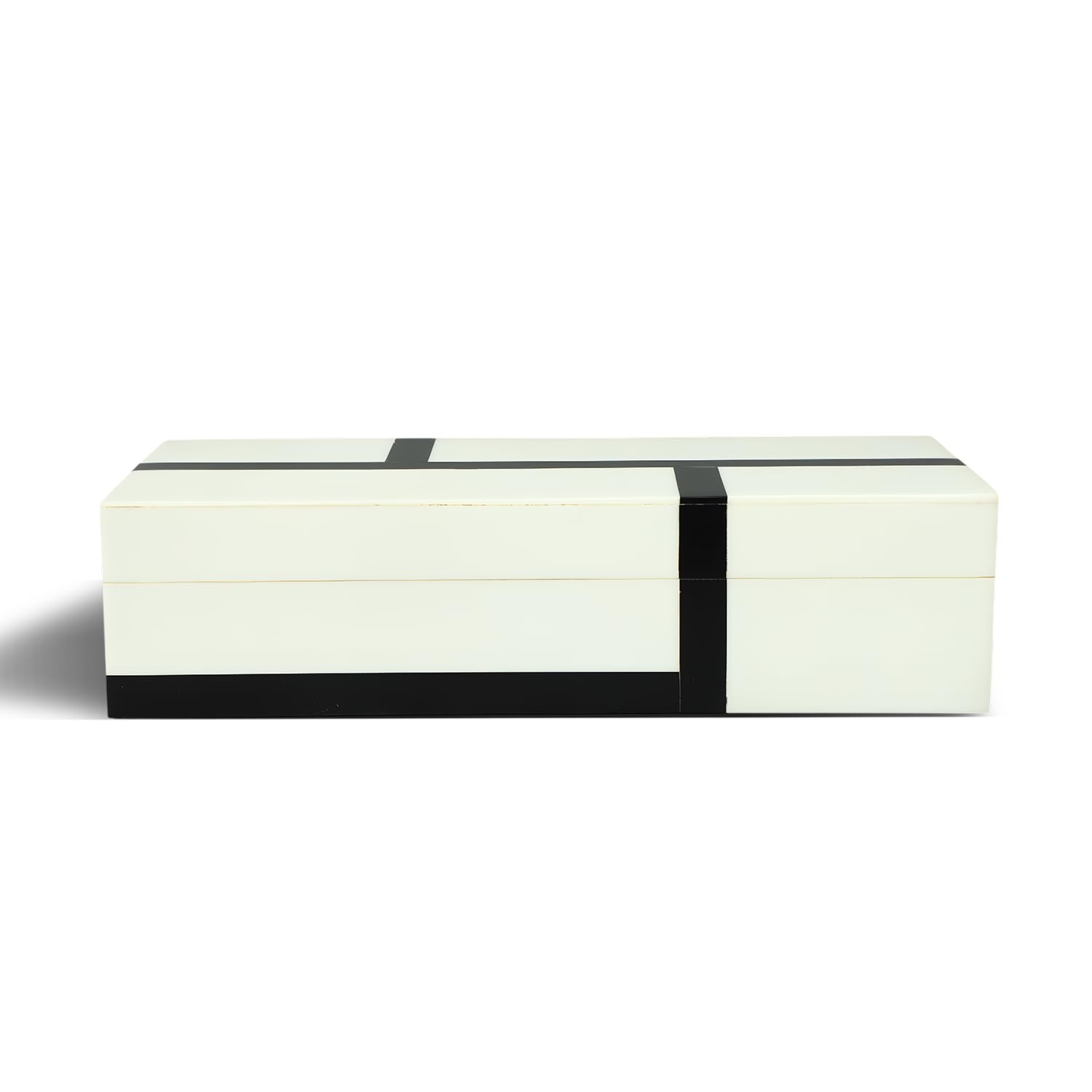 Boîte de rangement bijoux compacte coffret décoratif résine 10cm