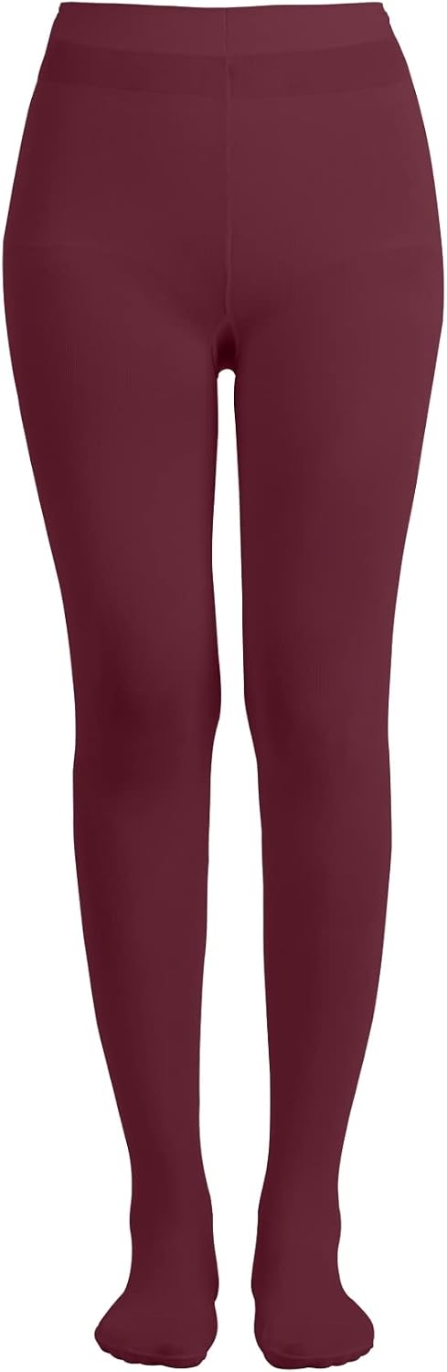 Butterfly Hosiery EMEM Apparel Girls' Opaque School Uniform Microfiber Footed Tights