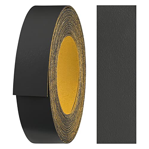 haggiy Melaminkanten-Band selbstklebend 18mm x 5m I Kantenband I Möbelkantenband I Sicherer Halt ohne Bügeln I Kantenumleimer I Furnier für Regalbretter/Holzplatten (Anthrazit)