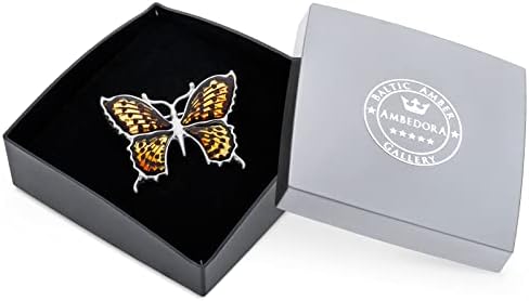 Zilveren bloemetjes hanger met barnsteen