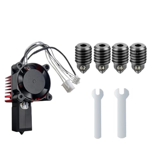 �݊���������܂� Bambu Lab X1�AX1C�AX1 �J�[�{���AP1P�AP1S�A���S�ȃz�b�g�G���h�ɑΉ� | ��p�t�@�������A�ϖ��Ճm�Y���\���A3D�v�����^�[�p(X1 Hotend-K2468)