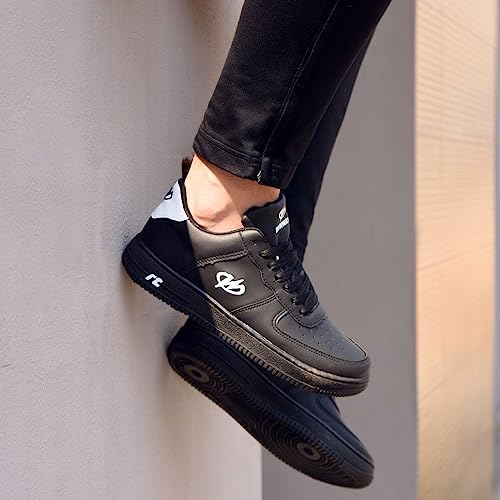 Tênis Estilo Retrô Sneaker Runway Sportwear Masculino Tamanho:40;Cor:Preto e Branco