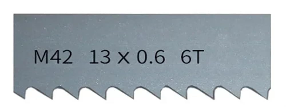 Brzeszczot do piły taśmowej, Brzeszczoty do pił taśmowych 6TPI X 1/2 cala, brzeszczoty bimetaliczne 13 mm, różne długości brzeszczoty M42 do pił taśmowych do twardego drewna, metalu 1 szt.(1712mm)