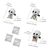 Mini Skull Vent Clip Car Air Freshener, Gothic Skull Car Fragrance Decor, Stylish Vent Clip Air Freshener with Replaceable Fragrance Pad, Novelty Skull Design Gift #5