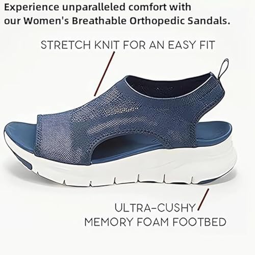Kngdrt Shopellox Shoes Sandals, Washable Slingback Orthopedic Slide Sport Sandals, Woman Orthotic Shoes with Arch Support2