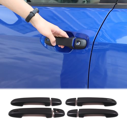 Aunginsy Car Exterior Door Handle Trim Covers Compatible with Subaru WRX 2022-2025/Subaru Crosstrek 2023-2025 Car Outside Front Rear Door Handle Cover Protector Shell ABS Accessories, with Smart Hole