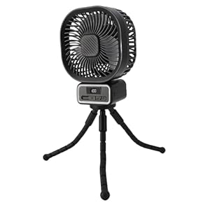 TOPINCN Kinderwagenlüfter mit flexiblem Stativ und Nachtlicht