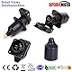 SPARKMOTO 3 Stück x 3 Polig Traktor Stecker Steckdose 12V 24V, Wasserdicht 3 poliger stecker 12v Traktor und 3 polige Steckdose,Traktor 3 poliger Stecker und 3 polige Traktor Steckdose(3 Stück)
