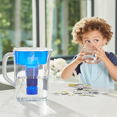 Pur Ultimate Filtration Water Filter Pitcher, 7 Cup, Clear/Blue #TOP3