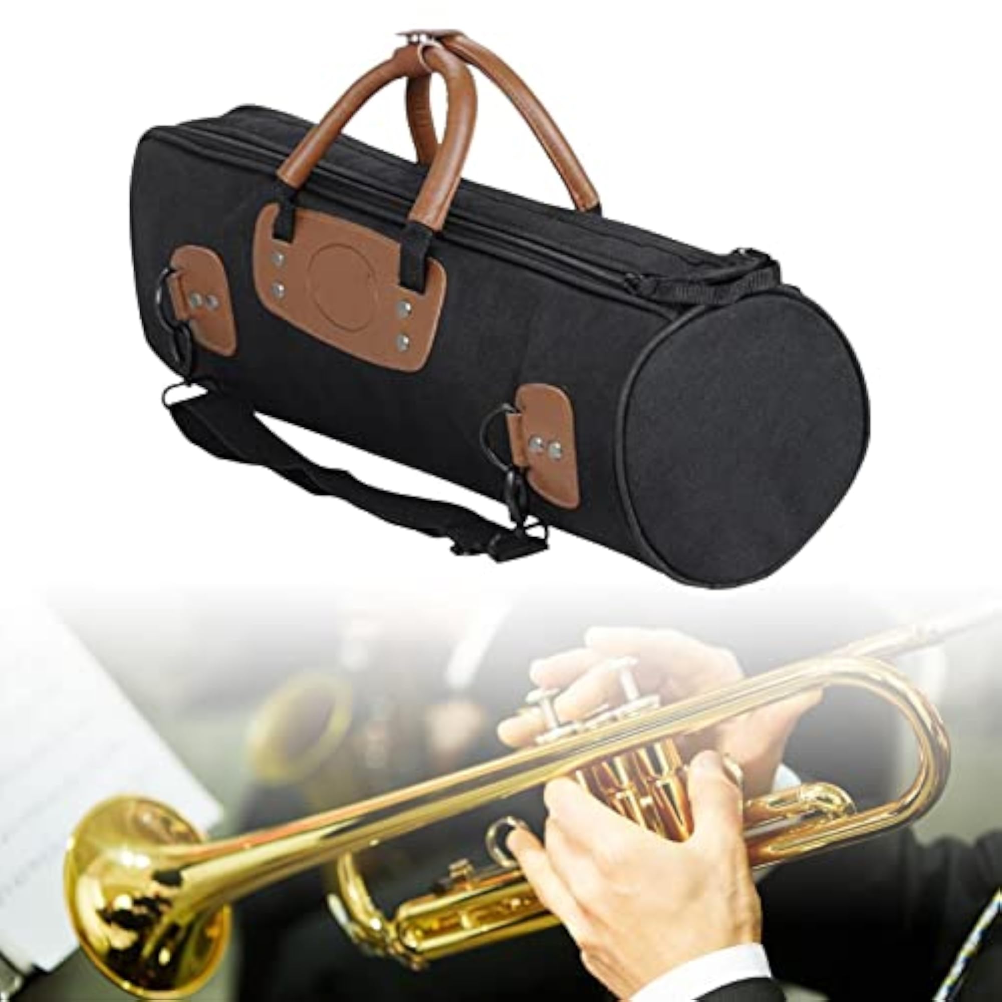 Concert Trumpet Carrying Case, Water Resistant Storage Bag