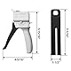 QWORK® 50 ml Epoxid klebepistole Griff Klebstoff gemischt, 1: 1 & 2: 1 Presse Pistole Kartuschenpistole Klebepistole, Spender für Epoxid-Kartusche