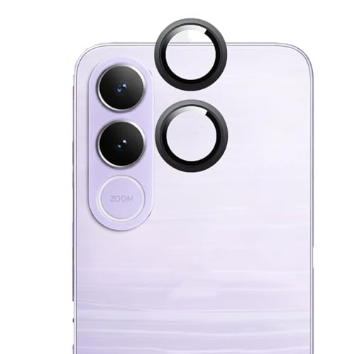 Image of FabeKee Camera Lens Protectors for Vivo V70 FE 5G Tough HD Individual Aluminum Alloy Lens Ring Cover, Scratch Resistant, Full Lens Cover| Black