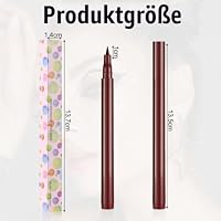 Aomig 24h-Wasserfester Eyeliner Präziser Veganer Flissig (Braun, 1.6g) – Ansicht 2
