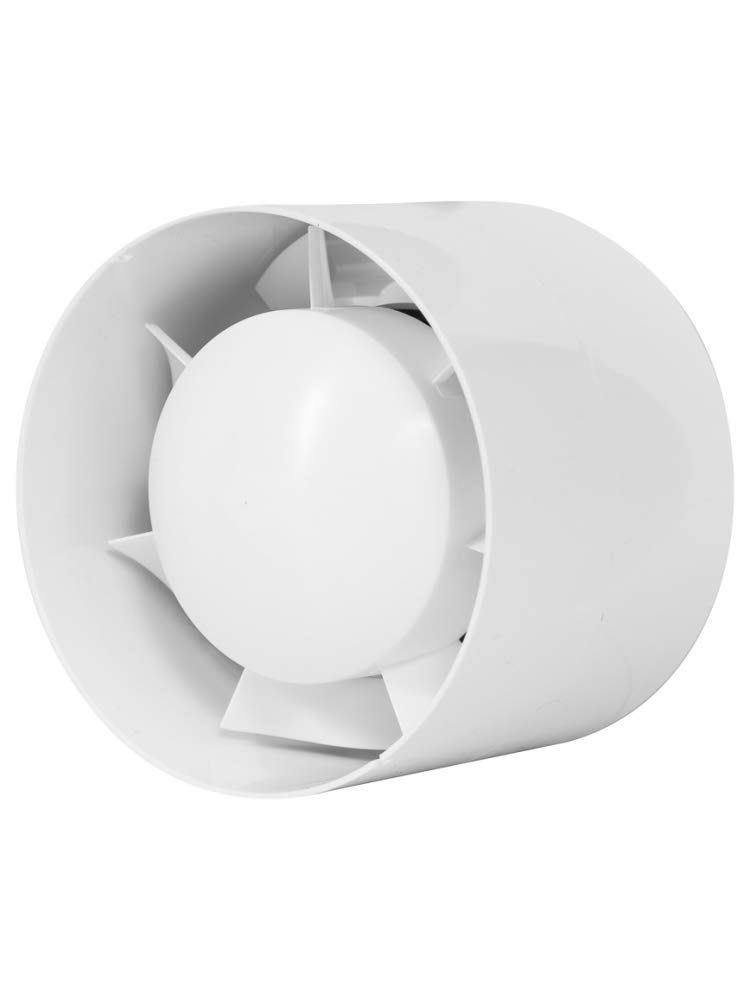 Europlast Without A Timer Ø 100Mm | 4 Inch Round Pipe Fan - Bathroom Fan - Duct Fan - Plastic - White