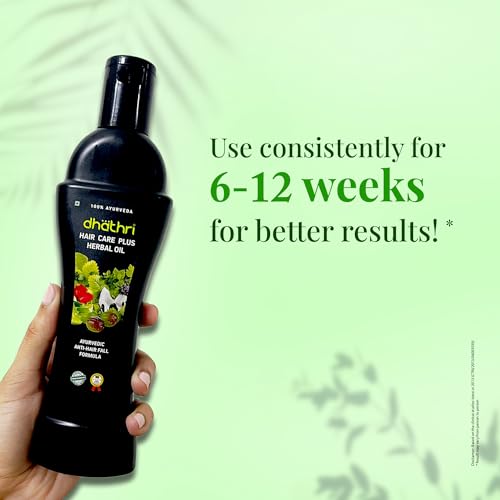 Dhathri Hair Care Plus Herbal Oil for Hair Growth, Ayurvedic Hair Oil for Hair Fall Control & Hair Nourishment, 100 ml - Image 4