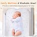 Growaystory Beistellbett Baby Bettseitiger Bassinet für Neugeborene Tragbarer Baby Bett mit Rädern Aufbewahrungskorb Matratze 7-Fach Höhenverstellbar Zustellbett (Hellgrau)