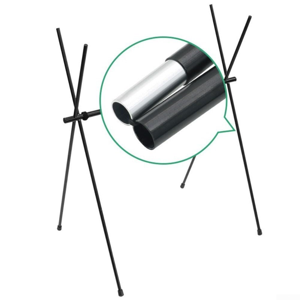 Trépied pliable en maille d'aluminium pour camping