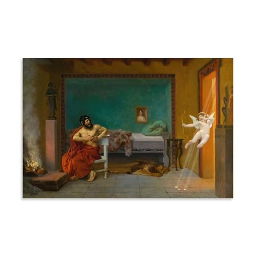 Toile Cupid Runs Out The Door Gerome pour salon moderne