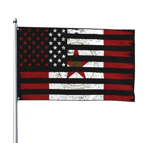US And Flag of Birmingham Alabama Flag 4x6 Ft Durable Polyester Funny Outdoor Home Patio Decorative Banner