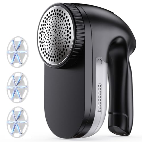 PKBD IPX6 Waterproof Washable Electric Fabric Shaver and Lint Remover, Rechargeable Sweater Defuzzer...