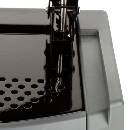 Image of Swingline 3 Hole Punch, 45 Sheet Capacity Three Hole Puncher 3 Ring, Paper Punch, SmartTouch Low Effort, Black & Silver (74136)
