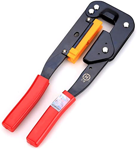 Image of Manual Crimper stripping plier tool for wire and cable upto 40 Pin to 60 pin Ribbon Cable Connector