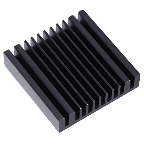 Kit de Disipador Térmico de 10 UDS 40mm 40x40x9mm con Adhesivo Conductor Térmico Disipador de Calor de Aleta de Refrigeración de Aluminio para Transistor CPU