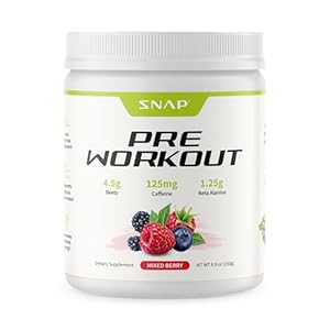 Snap Supplements Preworkout Beet Root Powder, Nitric Oxide Pre Workout with Organic Beets, 250g (30 Servings)