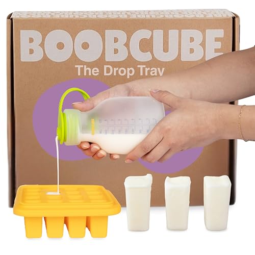 Boobcube Breastmilk Freezer Tray Reusable Silicone Tray 16-Cube BPA-Free Stackable Sustainable Storage for Breastmilk & Baby Food