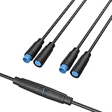 Hysmigor M8 4 Pin Mini Electrical Connector 26AWG IP65 Male Female Connector 7.87in/20cm Extension Cable for Ebike Kit,Display/Ebrake/Throttle/Shift Sensor/Hub Motor/Mid-Motor Signal Extension Cable