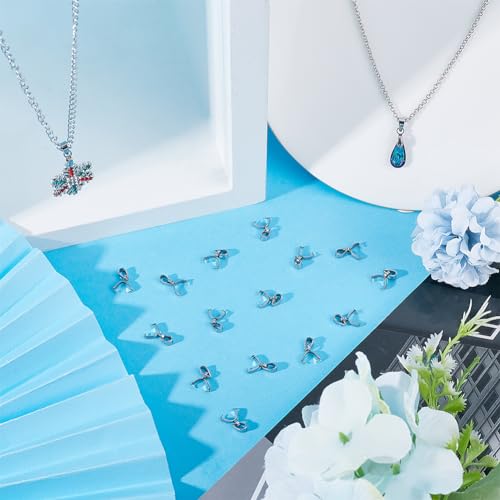 SUNNYCLUE 1 Box 100Pcs Stainless Steel Pinch Bails Small 9mm Ice Pick Pinch Bails Beads Pendant Bail Connector Pinch Bail Hooks Snap on Pinch Clasp for Jewellery Clasps DIY Necklace Craft Supplies - Image 4