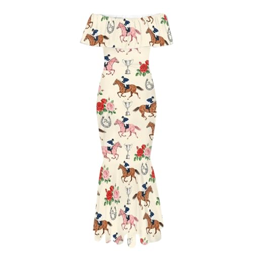Image of Polynesian Dresses for Women Off Shoulder Maxi Dress Puletasi Samoan Dresses S-7XL