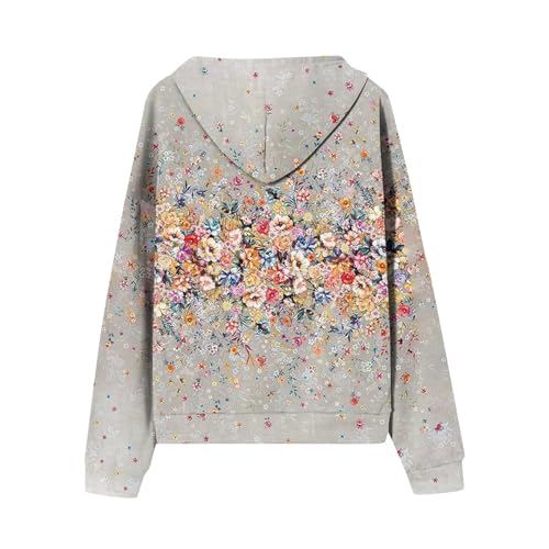 Zip Up Hoodie Women Casual Oversized Sweatshirts - Fall Fashion Fleece Lined Jacket - Thick Warm Coat Winter Clothing