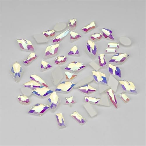 Lot de 100 strass en verre à dos plat pour customiser vos vêtements - 2