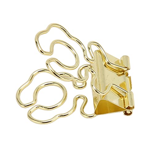 Clips de reliure fleur en métal robuste or pour certificats importants - 5