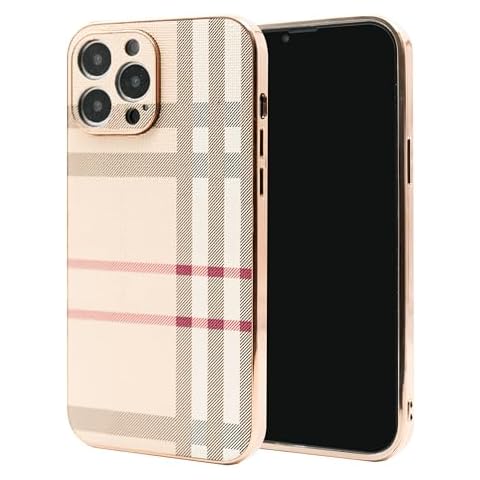 LINXUXIE Phone Case for Apple iPhone 13 Pro Max, Fashion Designer Leather Phone Case, Soft TPU Drop Protection Shockproof Protective Phone Holder Women Cover