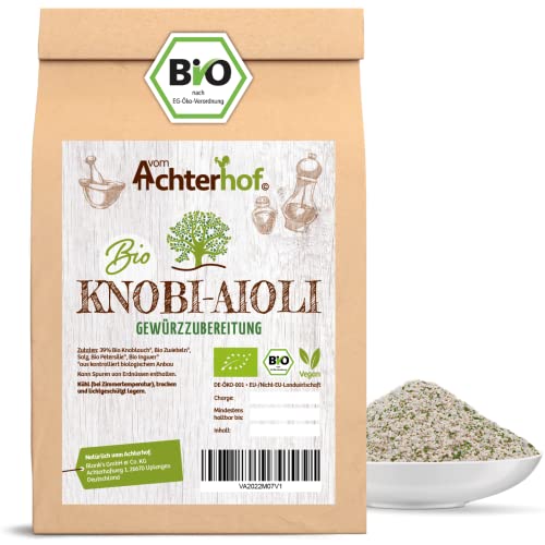 Knobi-Aioli Gewürzzubereitung Bio 100g | mit Knoblauch, Zwiebeln, Salz, Petersilie und Ingwer |...