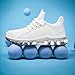 Men's Air Cushion Running Shoes Breathable Tennis Fashion Sneakers Non Slip Workout Casual Sport Gym Training Soft Sole Walking Shoes White