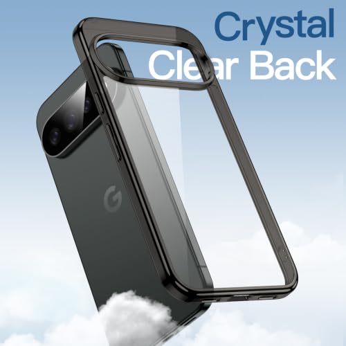 Image of JETech Case for Google Pixel 11 Pro, Anti-Yellowing, Black | Cover Scratch-Resistant, Hard PC Clear Back, Shockproof Protection, TPU Bumper