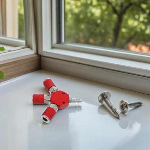 Conector rápido manguera de aire divisor vías aluminio compresor Gatuida 8
