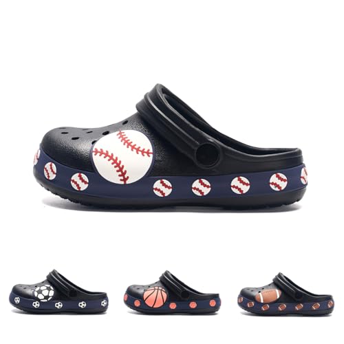 Nuovovoi Clogs for Toddlers Baseball Lover Gifts for Boys Shoes Accessorries Garden Shoes Toddler Slides Sandals Children Water Shower Slippers