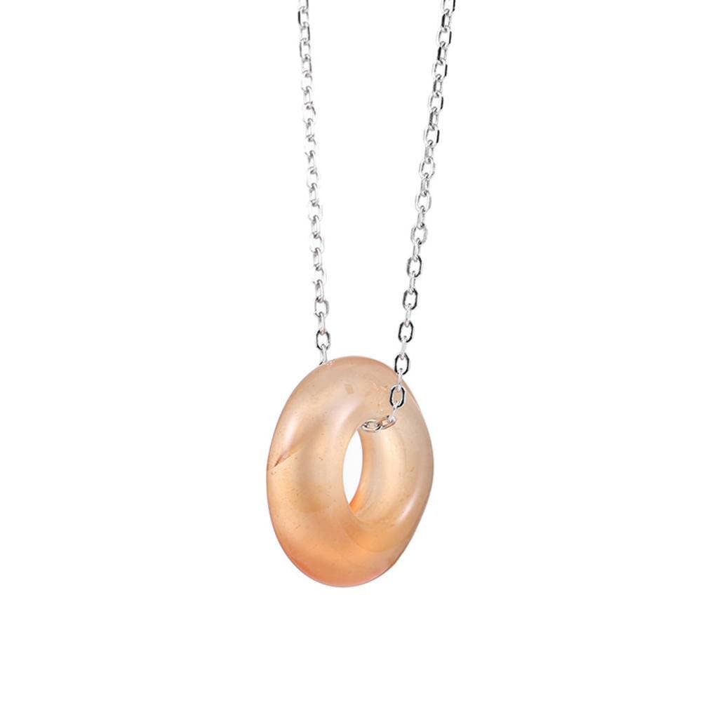 Collier femme style coréen pendentif long jaune pour cou sublimé