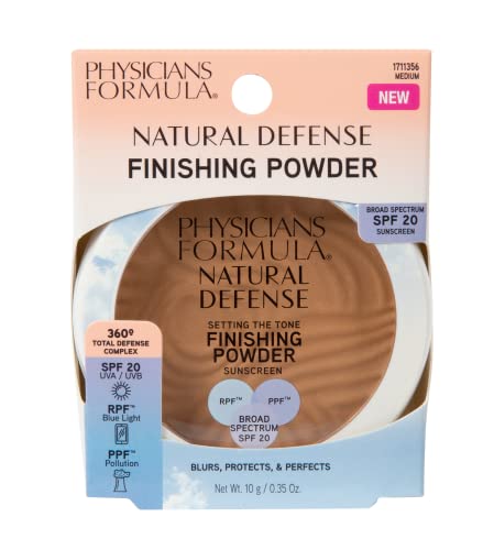 Physicians Formula Natural Defense Setting The Tone Finishing Powder Spf 20 Medium | Dermatologist Tested, Clinicially Tested #TOP5