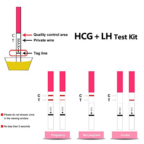 Ovulation Kits for Women Pre 25 LH Ovulation Test Strips and 5 HCG Pregnancy Test Strips Kit LH Ovulation Test Strips for Women - Thumbnail 7