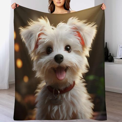 Couverture polaire flannel douce chien lavable et chaude - 2