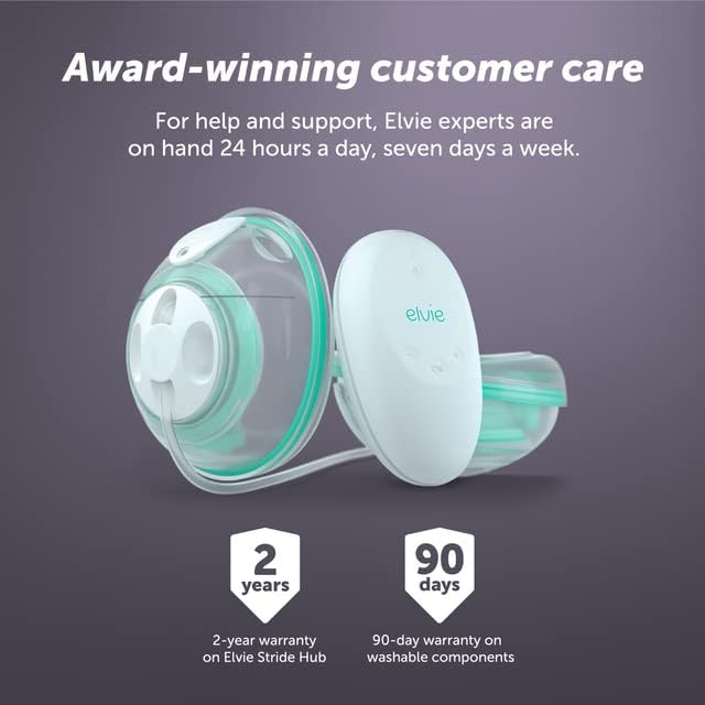 Elvie Stride | Double Wearable Electric Breast Pump - Hospital-Grade | Hands-Free Wearable Electric Breast Pump with 2-Modes & 150 ml Capacity per Cup