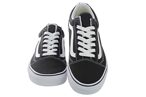 Vans Vans Unisex Old Skool Classic Skate Shoes (36 M EU / 6 B(M) US Women / 4.5 D(M) US Men, Classic Black/White)