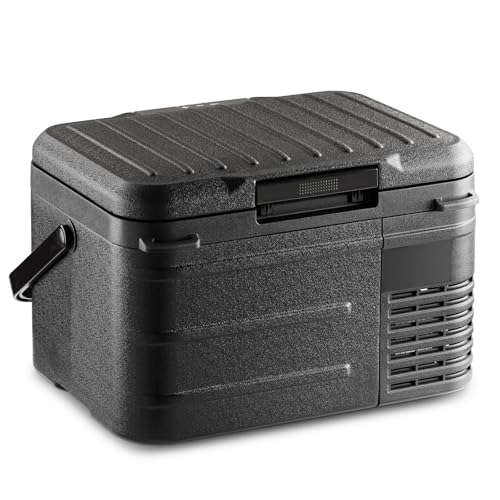 Image of 12 Volt Refrigerator, 11QT Mini Portable Car Fridge, Freezer Compressor Electric Cooler -4℉~68℉, 12 /24V DC 100-240V AC for Truck Van RV SUV Travel Camping Road Boat Trips