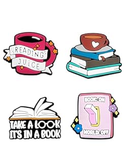 SAFITOYA Book Shoe Charms Decoration, 16pcs Reading Shoe Charms for Clogs Sandals Bracelet Wristband Slippers Water Shoes, PVC Shoes Decoration Accessories for Girls Boys Party Favor Gifts