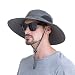 YR.Lover.Outdoor Boonie Men and Women's Hat - Sun Protection Wide Brim Waterproof Cap for Safari Fishing Hunting Summer Bucket Hat